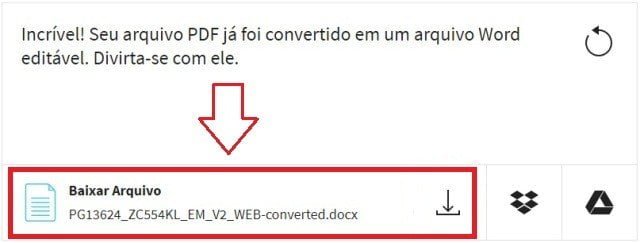 Convertendo PDF para Word