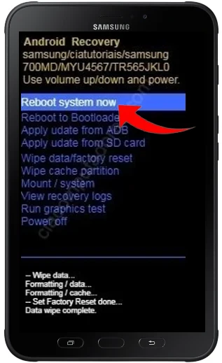 Como formatar Samsung Galaxy Tab Active 2 pelo modo de recuperação?