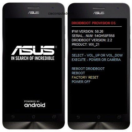 hard reset Asus ZenFone 6 A601CG