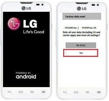 Hard Reset LG L65 Dual