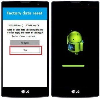 Hard Reset LG Prime Plus