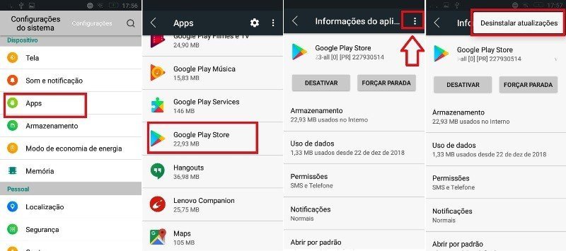Google Play Store não abre ou não baixa (Download pendente