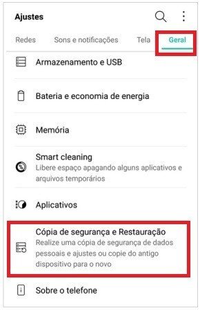 Restaurar LG K12 ligado