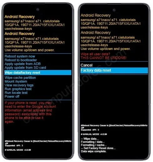 Como formatar Samsung Galaxy S20 pelo modo de recuperação?