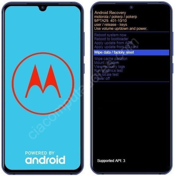 Como formatar Motorola Moto E6 Plus pelo modo de recuperação?