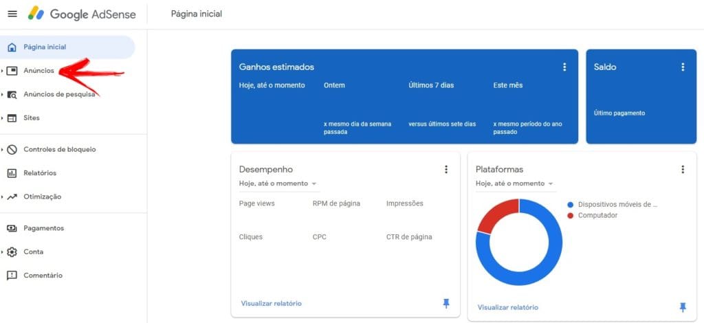 Como bloquear anúncios automáticos do Adsense em páginas específicas?