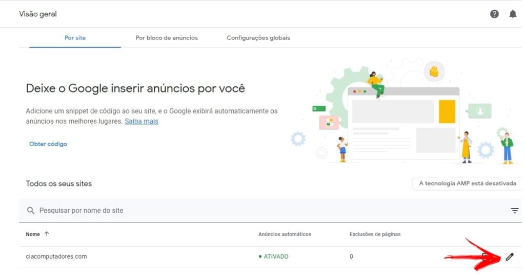 Como bloquear anúncios automáticos do Adsense em páginas específicas?