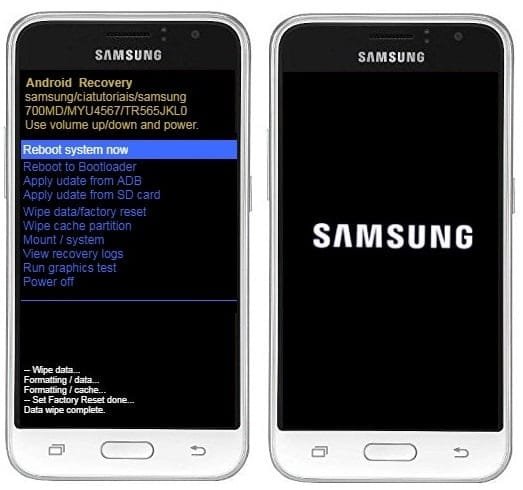 Como formatar Samsung Galaxy J1 2016 pelo modo de recuperação?