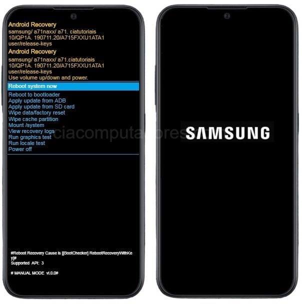 Como formatar o Samsung Galaxy A01 / desligado