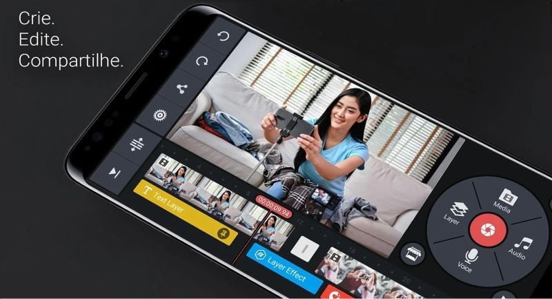 Aplicativo editor de vídeos KineMaster