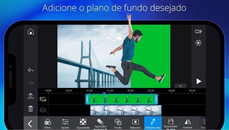 Aplicativo editor de vídeos PowerDirector