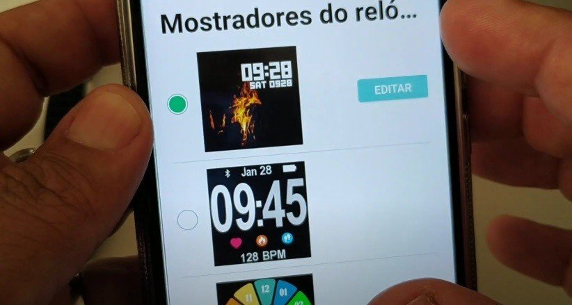 Configurações adicionais do smartwatch Colmi P8