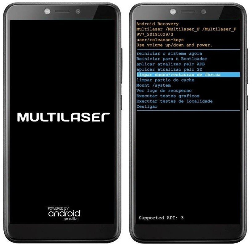 Hard reset Multilaser F e F Pro 4G