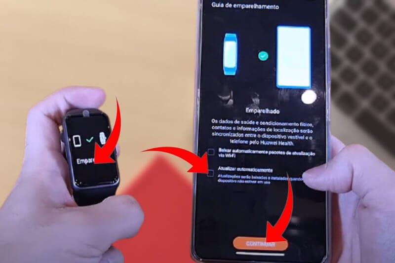 Como emparelhar a Huawei Band 6 no celular