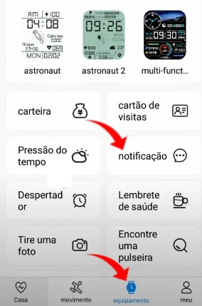 Personalizando watch faces e configurando as notificações