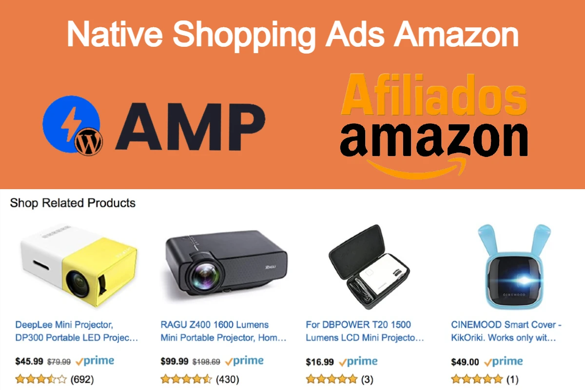 Como usar anúncios Native Shopping Ads Amazon em páginas AMP?