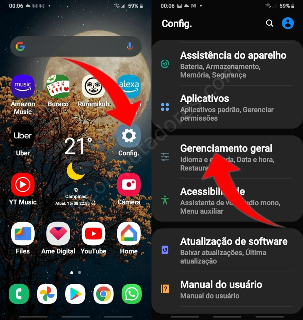 Como redefinir o Samsung Galaxy M52 5G ligado?