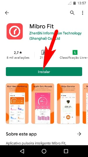 Instalando e configurando o aplicativo Mibro Fit no celular
