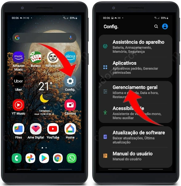 Como formatar o Samsung Galaxy A01 Core pelas configurações?