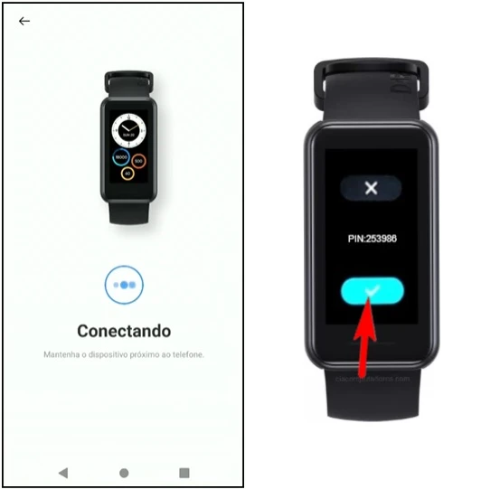 Como emparelhar a Realme Band 2 com o celular?