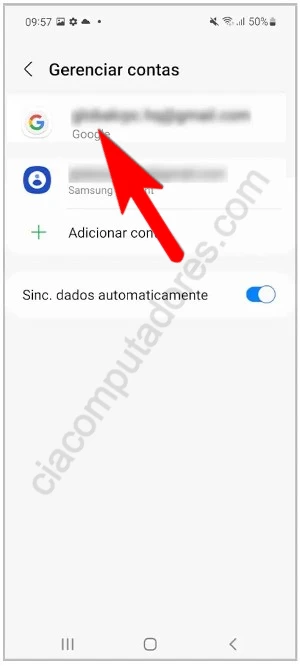 Como remover a Conta Google do celular Samsung Galaxy?