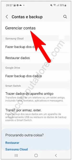 Como remover a Conta Google do celular Samsung Galaxy?