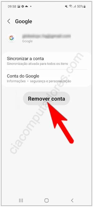 Como remover a Conta Google do celular Samsung Galaxy?