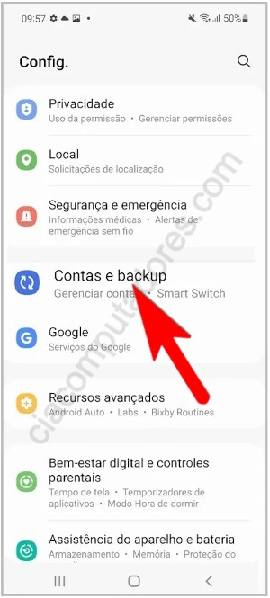 Como remover a Conta Google do celular Samsung Galaxy?