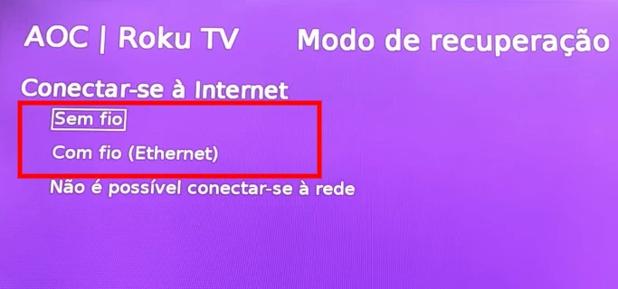 Como resetar AOC Roku TV?