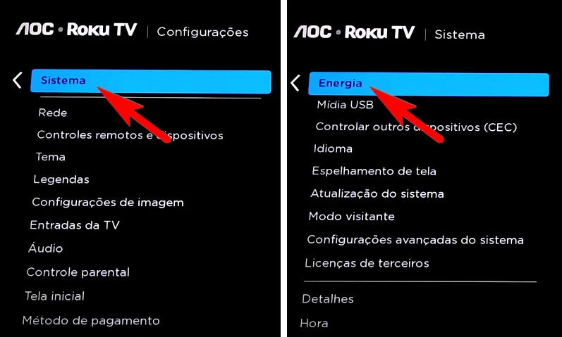 Como reiniciar AOC Roku TV?