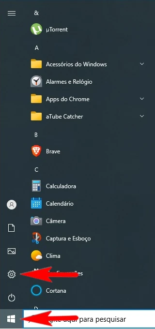 Como excluir arquivos temporários acessando as configurações do Windows 10?