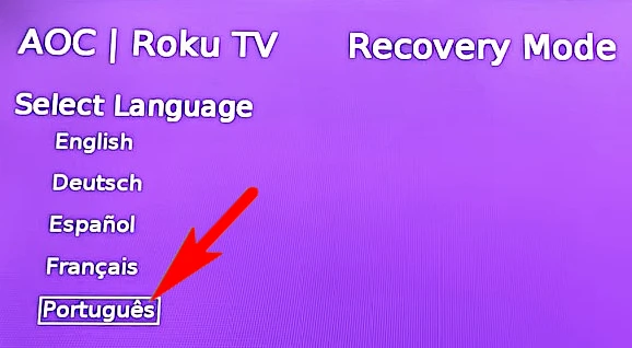 Como resetar AOC Roku TV?