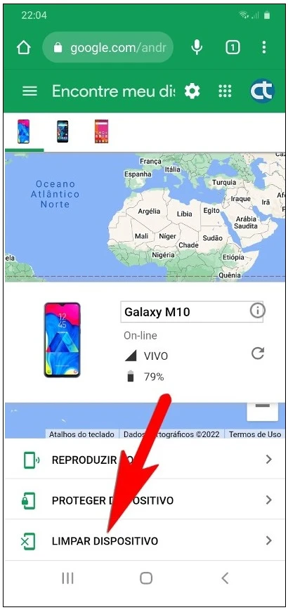 Como apagar remotamente todos os dados pessoais do celular?