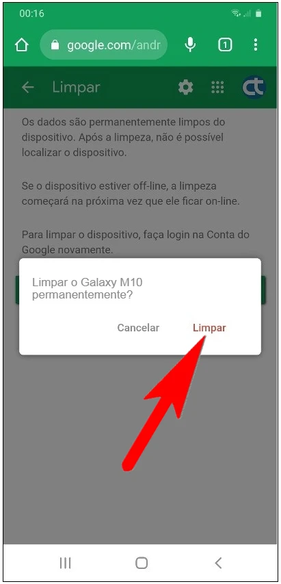 Como apagar remotamente todos os dados pessoais do celular?