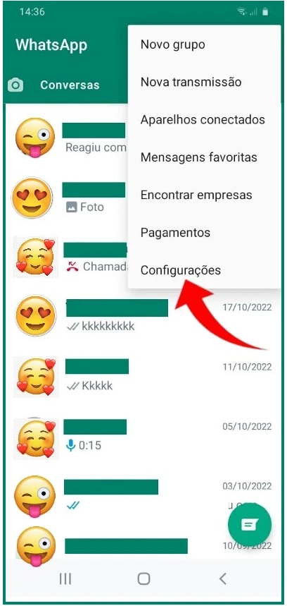 Como ocultar status online do WhatsApp no Android?