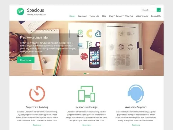 Tema WordPress Spacious