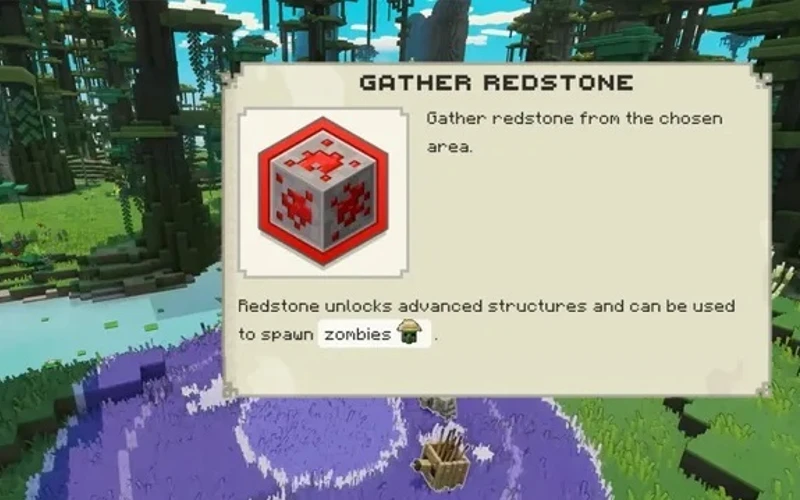 Como obter redstone no Minecraft Legends