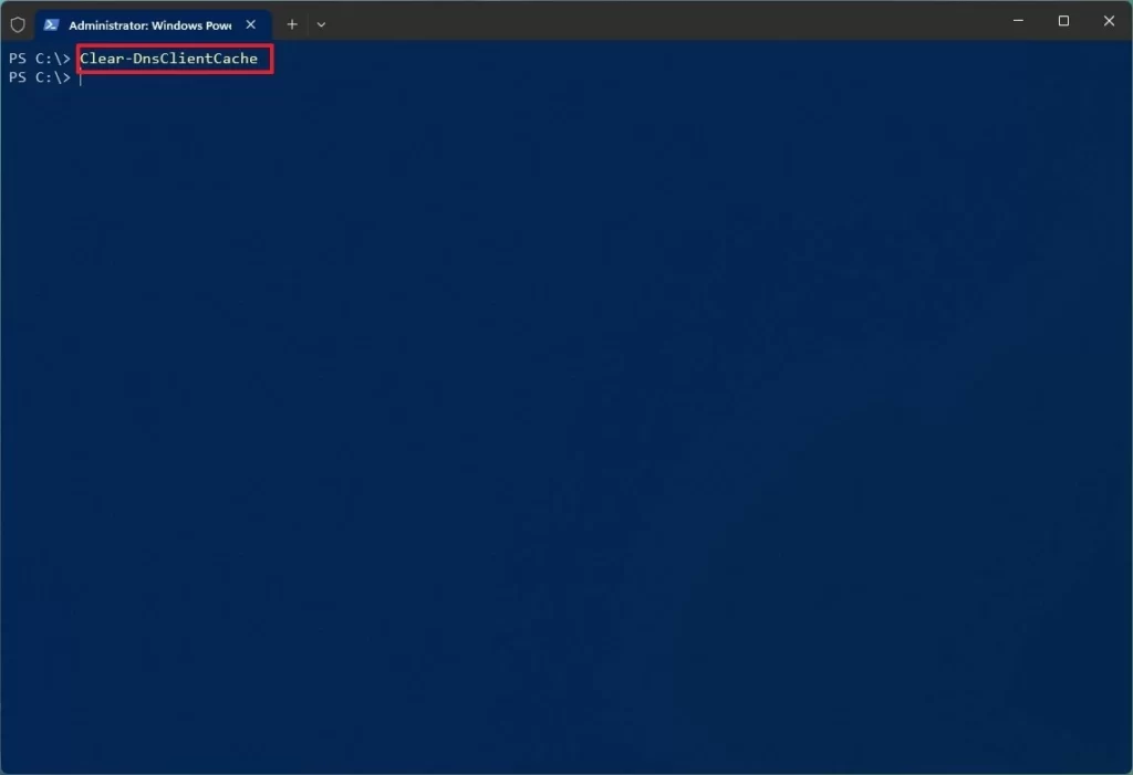 Como liberar o cache DNS no PowerShell do Windows 11?