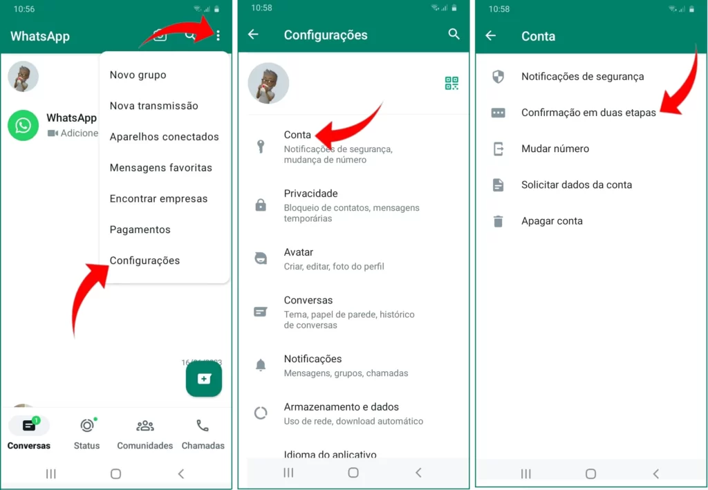 Como Ativar A Verificação Em Duas Etapas Do Whatsapp Cia Computadores Tutoriais 6006