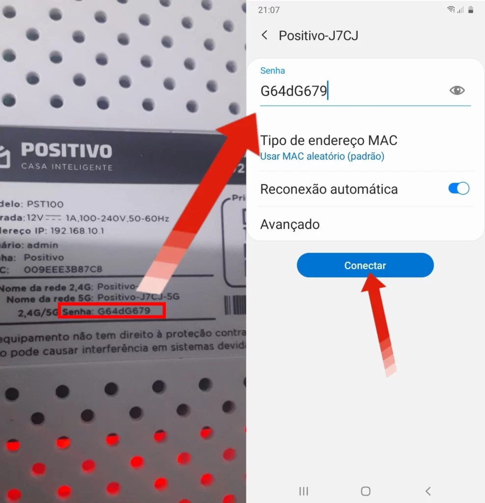 Ativando o modo Mesh do Roteador Positivo.