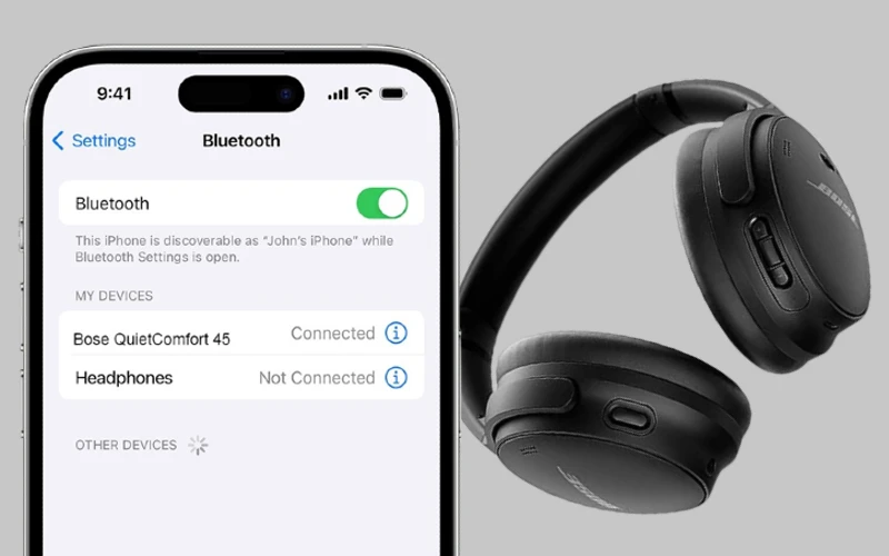 Usando as configurações do Bluetooth do iPhone