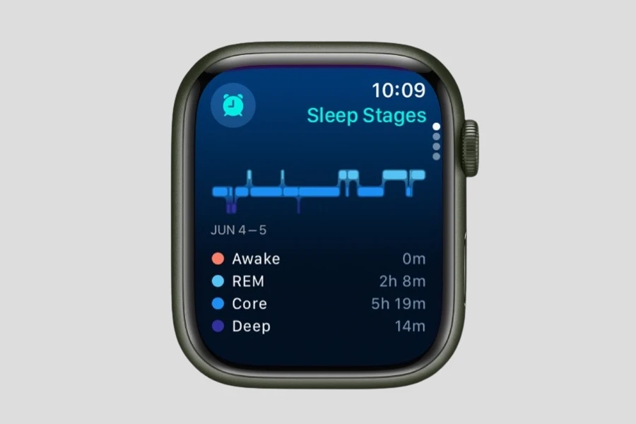 Abra o aplicativo Sono no seu Apple Watch