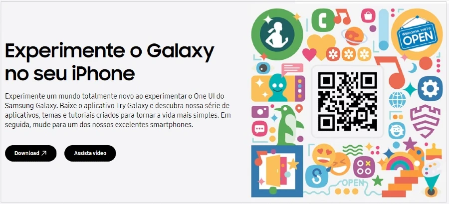 Como experimentar o Galaxy AI em um iPhone?