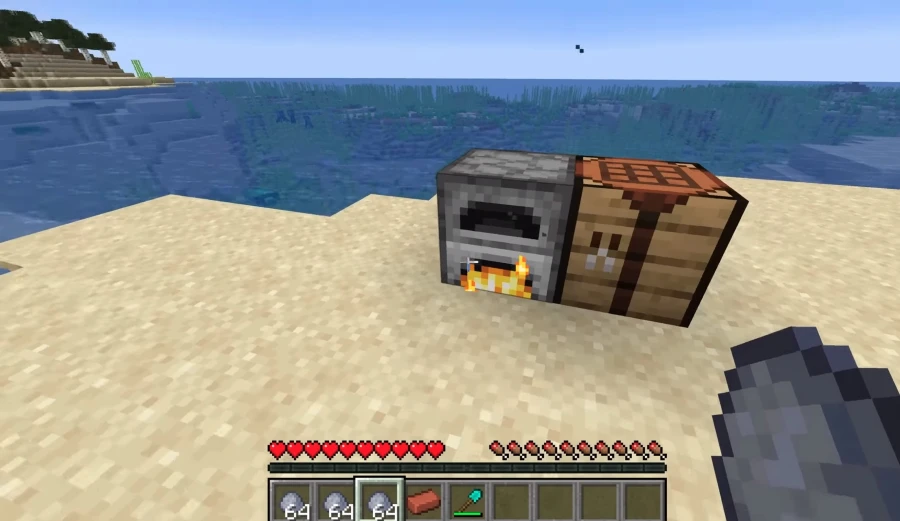 Criando um forno em Minecraft.