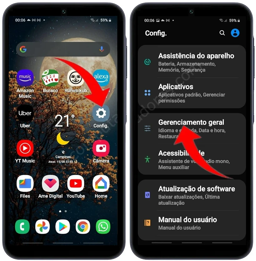 Como formatar o Samsung Galaxy M35 5G pelas configurações?