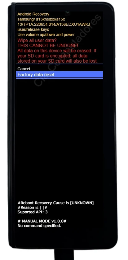 Formatando o Samsung Galaxy Z Fold 6 pelo Modo de Recuperação