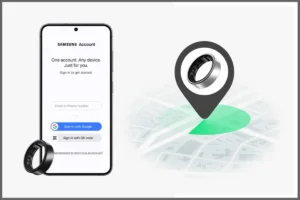 Como encontrar o Galaxy Ring com o Samsung Find