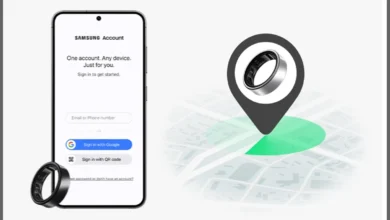 Como encontrar o Galaxy Ring com o Samsung Find