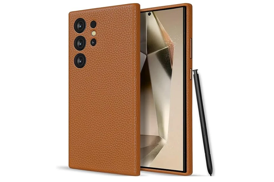 Capa protetora Bellroy Leather para Samsung Galaxy S24 Ultra.