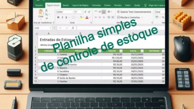 Como criar planilha simples de controle de estoque